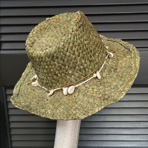 Panama Jack Women’s Outback Drifter Straw Sun Hat with Shell Hatband, OSFM - Picture 4 of 15